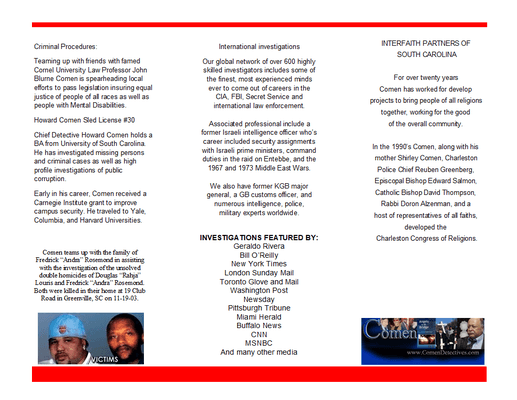 Upstate Comen Detective Agency, Private Investigator in Greenville South Carolina