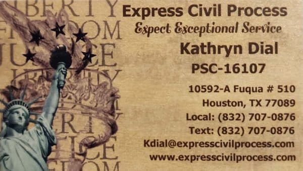 Express Civil Process, Process Server in Houston Texas