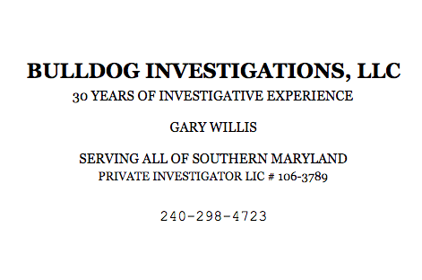 Bulldog Investigations, LLC, Private Investigator in California Maryland