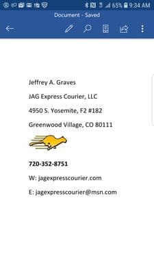 JAG Express Courier, Private Investigator in Greenwood Village Colorado