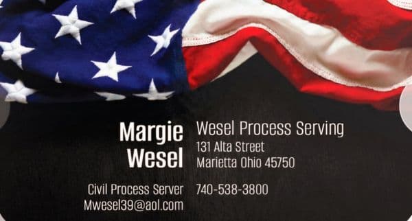 Wesel Process Serving, Process Server in Marietta Ohio