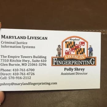 Maryland Livescan, Private Investigator in Glen Burnie Maryland