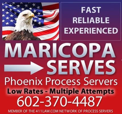 Maricopaserves Process Serving, Process Server in Glendale Arizona