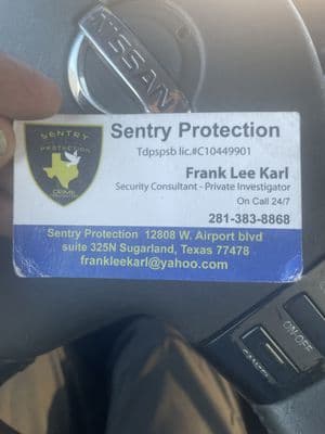 Sentry Protection, Process Server in Sugar Land Texas