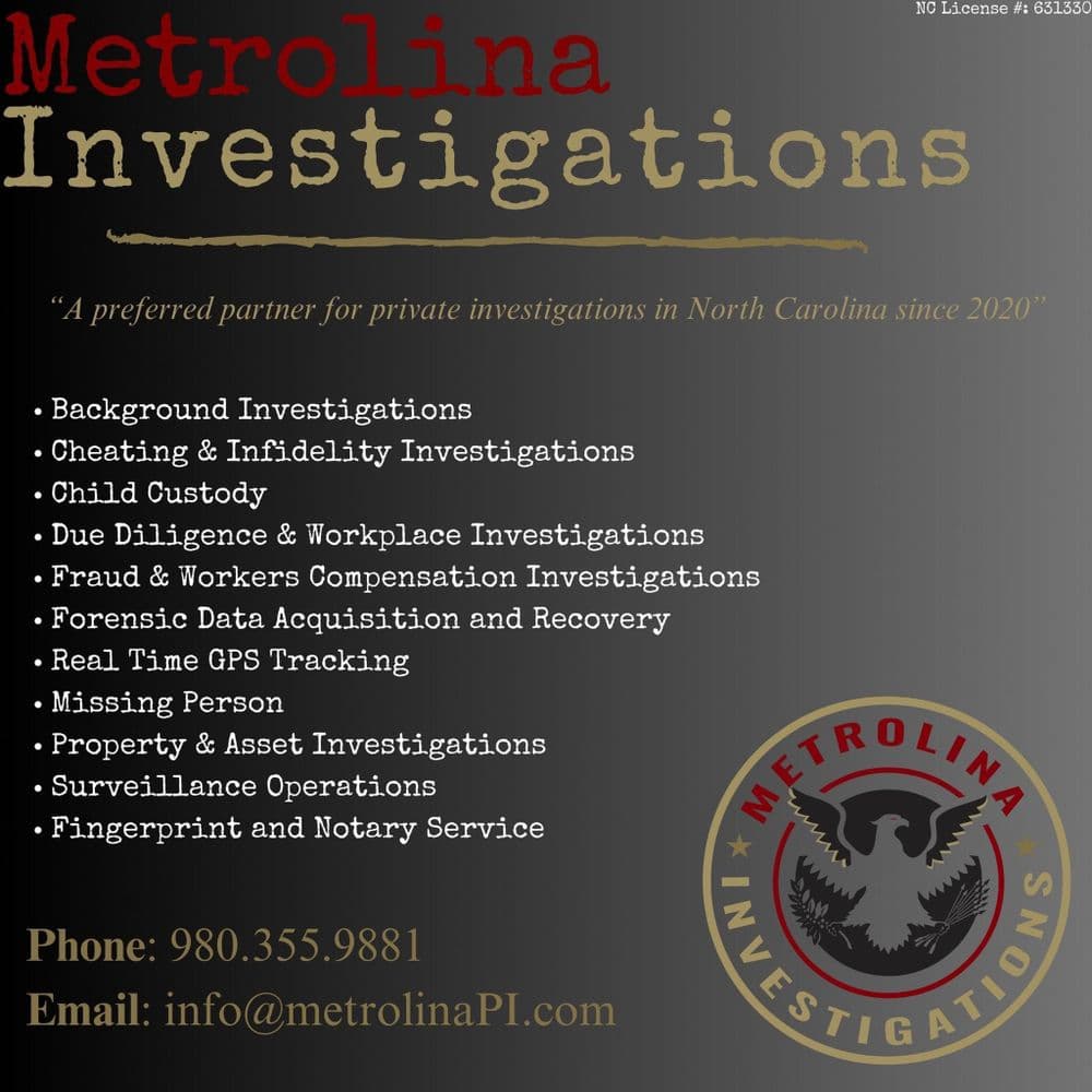 Metrolina Investigations, Private Investigator in Concord North Carolina
